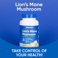 Thumbnail for Nutricost Lion's Mane Mushroom Capsules 2100mg, 30 Servings - CCOF Certified Made with Organic, Vegetarian, Gluten Free, 700mg Per Capsule, 90 Capsules