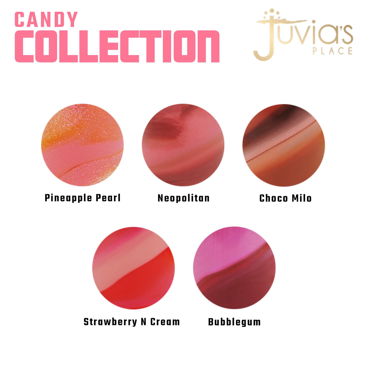 Juvia's Place Candy Shop Lip Gloss: Strawberry N Cream - High-Shine Plumper for a Hydrating & Non-Sticky Glossy Pout, For a Moisturizing and Long-Lasting Creamy Plump & Nourished richly Glow