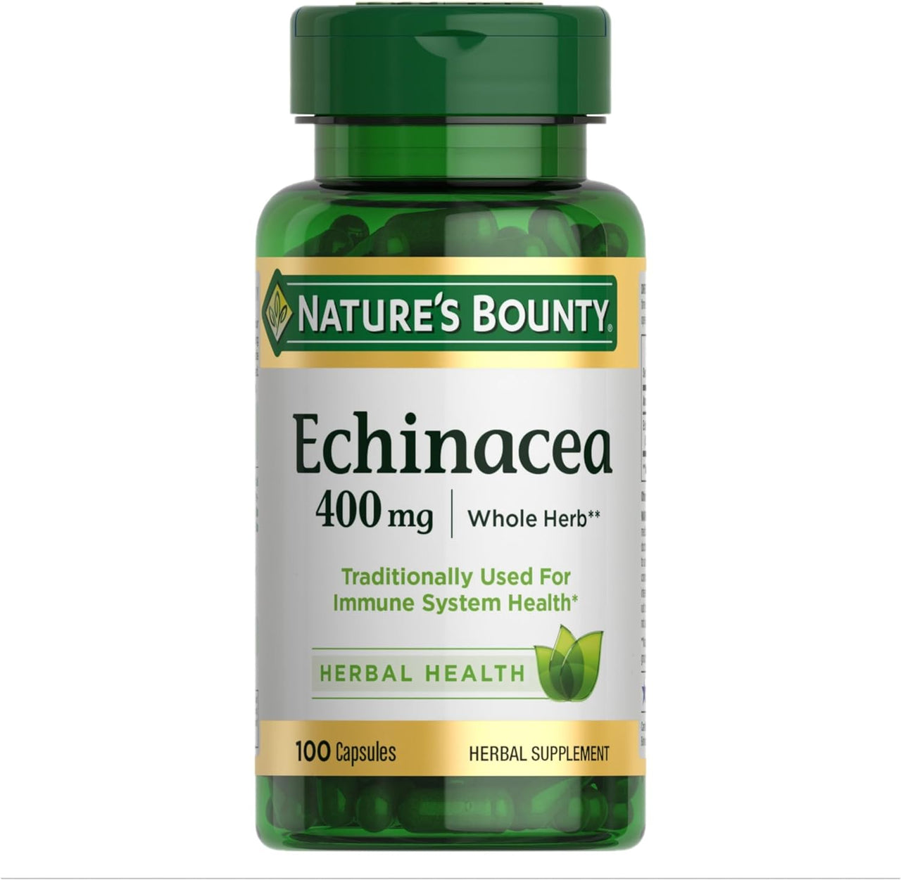 Nature's Bounty Echinacea 400mg Capsules