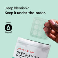 Thumbnail for Peach Slices - Deep Blemish Microdarts (9 ct) - Early Stage Pimple Patches for Face - Salicylic Acid, Niacinamide, Hyaluronic Acid, Tea Tree Oil & Cica - Vegan, Cruelty Free, Korean Skin Care & Beauty