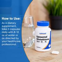 Thumbnail for Nutricost Liposomal Glutathione Supplement 60 Capsules, 720 mg Per Serving - Vegan, GMO-Free, 30 Servings
