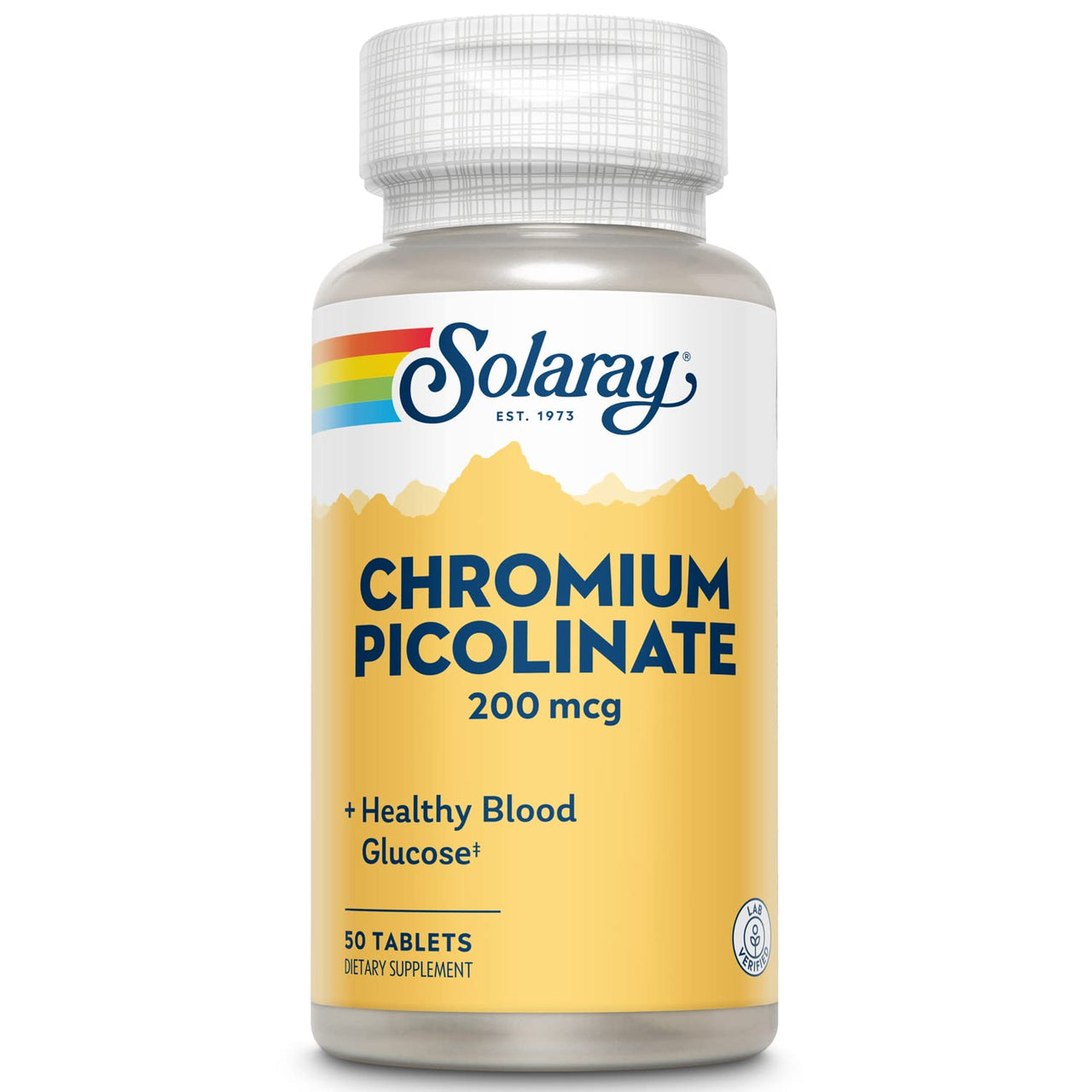 Solaray Chromium Picolinate, Tablet (Btl-Plastic) 200mcg | 50ct