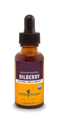 Thumbnail for Herb Pharm Bilberry Liquid Extract Drops for Eye and Vision Support, 1 Oz
