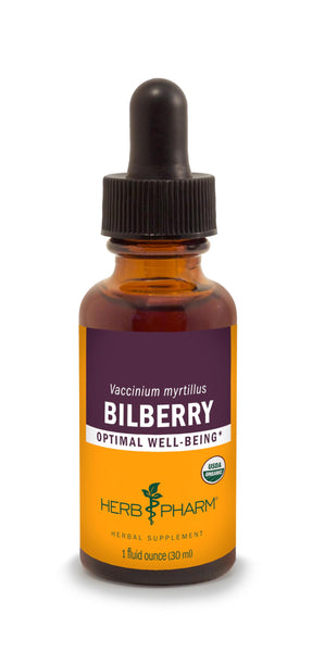 Herb Pharm Bilberry Liquid Extract Drops for Eye and Vision Support, 1 Oz
