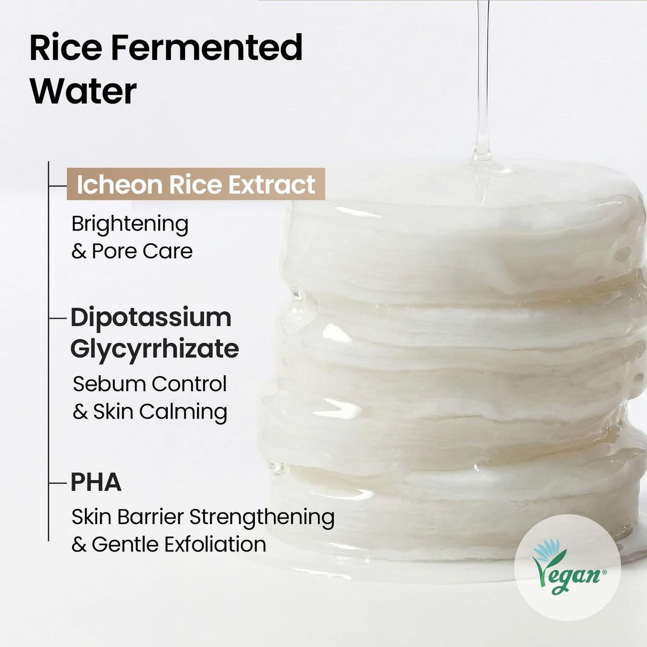 SKINFOOD Rice Brightening Toner Pad, Korean Skincare Face Toner Pads with 48 Hours Fermented Rice Water for Glow Glass Skin, Hydrating, 100% Cotton Pad, Vegan, 8.81 oz(60 Pads)