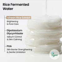 Thumbnail for SKINFOOD Rice Brightening Toner Pad, Korean Skincare Face Toner Pads with 48 Hours Fermented Rice Water for Glow Glass Skin, Hydrating, 100% Cotton Pad, Vegan, 8.81 oz(60 Pads)