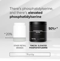 Thumbnail for Toniiq Phosphatidylserine - 400mg Formula - World’s First 50% Purity - Highest Purity in The US - Soy Free Phosphatidylserine Supplement - 90 Veggie Capsules