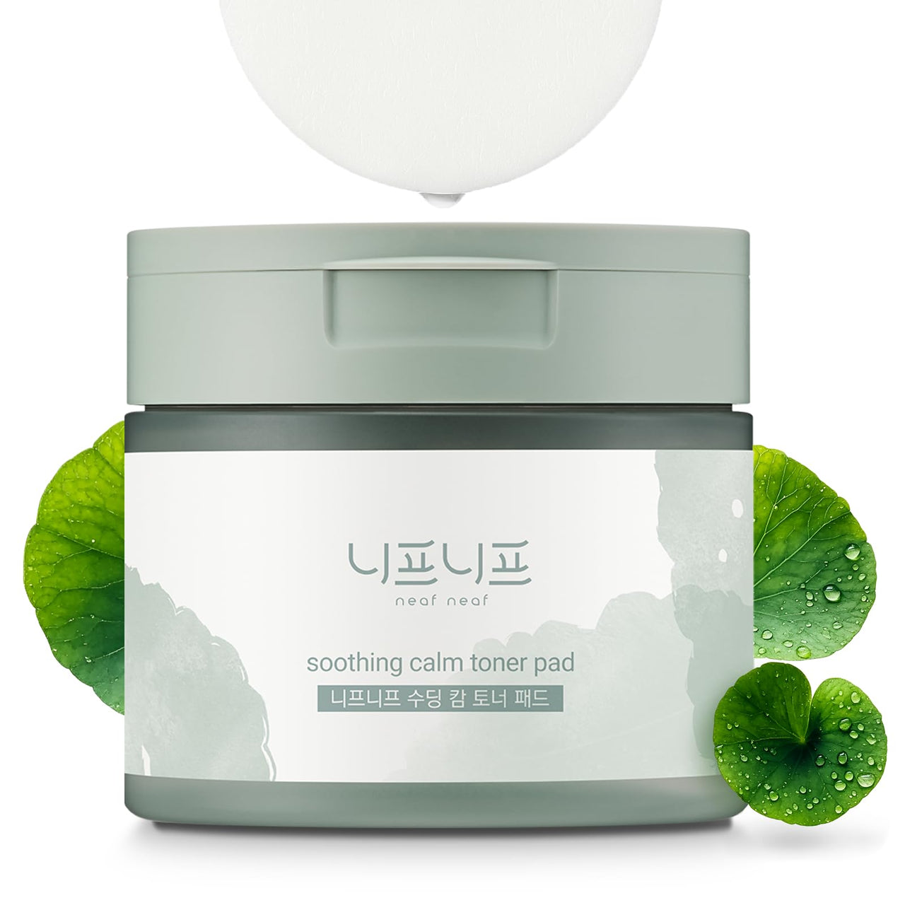 NEAF NEAF Soothing Calm Toner Pad, Daily Gentle Exfoliating & Hydrating Facial Pads for Intense Soothing Care, Heartleaf Extract and CICA for Sensitive Skin Safe, Korean Skincare (60 Pads)
