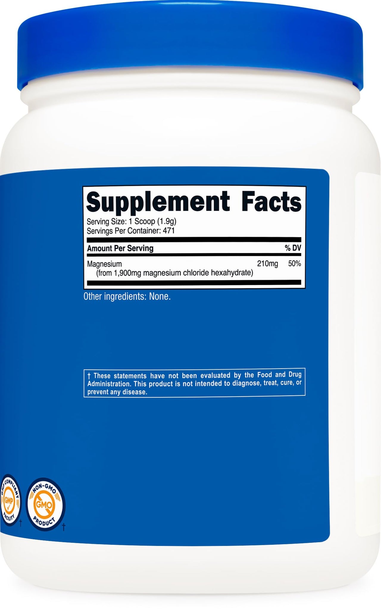 Nutricost Magnesium Chloride (2LBS) - Gluten-Free, Vegetarian, Non-GMO