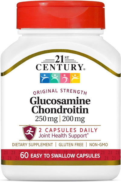 21st Century Glucosamine Chondroitin 250/200mg - Original Strength, 60 Count