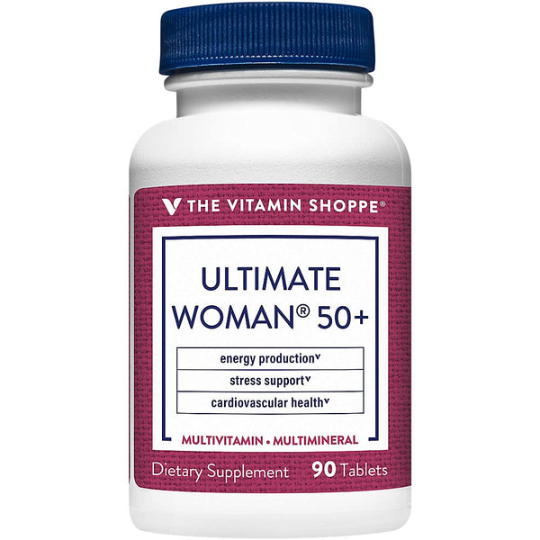 Image 1 of The Vitamin Shoppe Ultimate Woman 50+ Multivitamin - High Potency Daily Multi for Women Over 50, Energy & Immune Support (90 Tablets)
