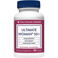Thumbnail for The Vitamin Shoppe Ultimate Woman 50+ Multivitamin - High Potency Daily Multi for Women Over 50, Energy & Immune Support (90 Tablets)