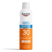 Thumbnail for Eucerin Advanced Hydration SPF 30 Sunscreen Spray, Lightweight Spray Sunscreen with Hyaluronic Acid and Humectants, Hypoallergenic, Fragrance and Alcohol Free, 6 Oz Bottle