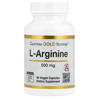 Thumbnail for California Gold Nutrition L-Arginine, 500 mg, 60 Veggie Capsules