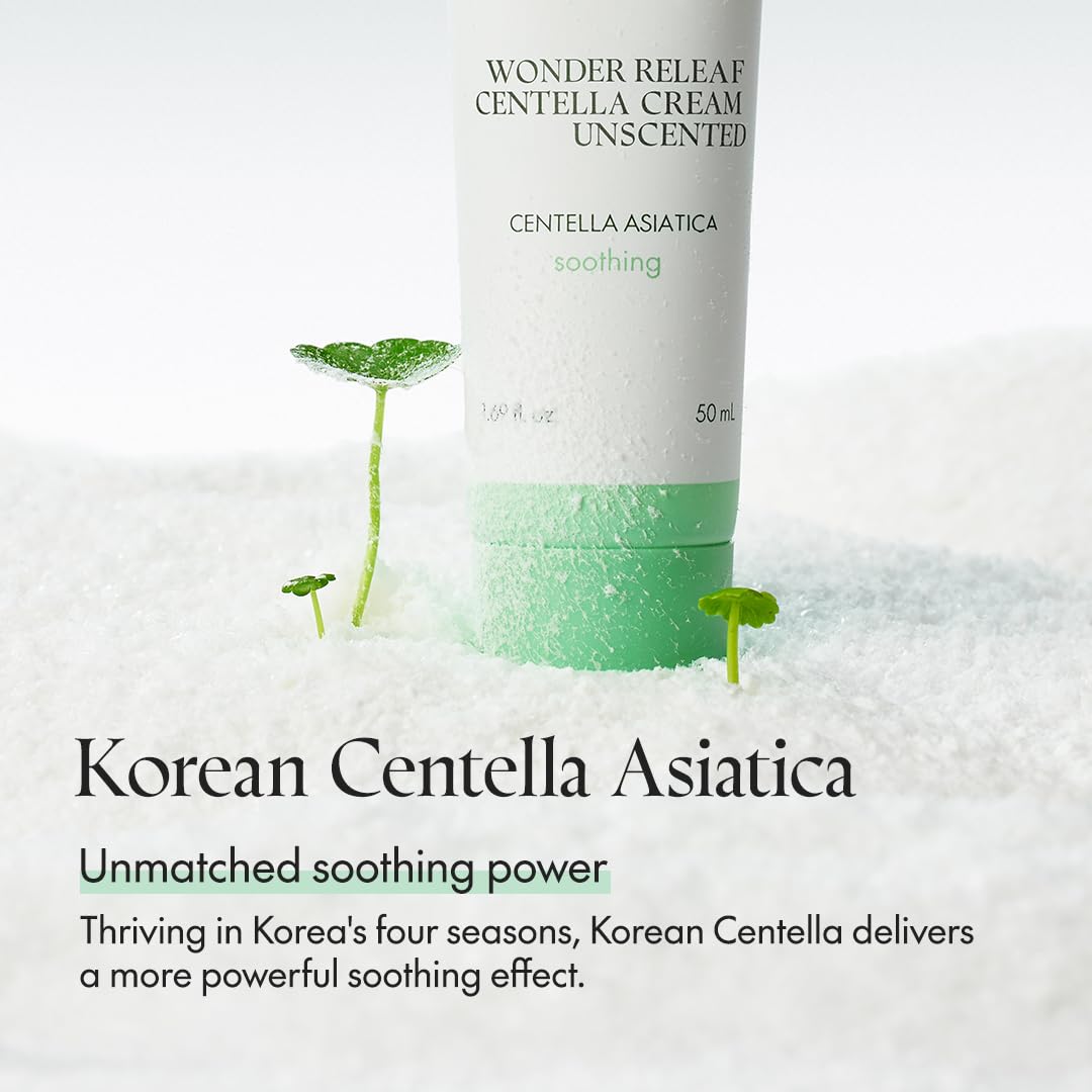 PURITO Centella Unscented Cream, Korean Centella, for All Skin Types, Soothing, Facial Cream for face, K-Beauty, Korean Skin Care, 50ml 1.7 fl.oz