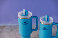 Thumbnail for STANLEY Quencher H2.0 Tumbler with Handle and Straw 40 oz | Flowstate 3-Position Lid | Cup Holder Compatible for Travel | Insulated Stainless Steel Cup | BPA-Free | Pool
