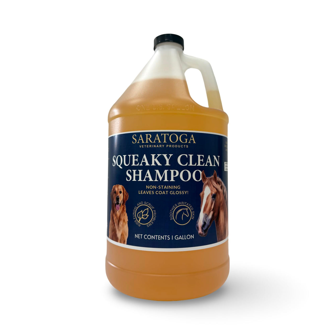 Squeaky Clean Gentle Horse Shampoo – Vet-Formulated, Sulfate-Free Equine Shampoo for Sensitive Skin, Shiny Coat, Soft Mane & Tail – Saratoga Veterinary Products