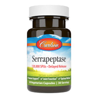 Thumbnail for Carlson - Serrapeptase, 120000 SPUs - Delayed Release, Immune Support, Joint Function & Optimal Wellness, 30 Vegetarian Capsules