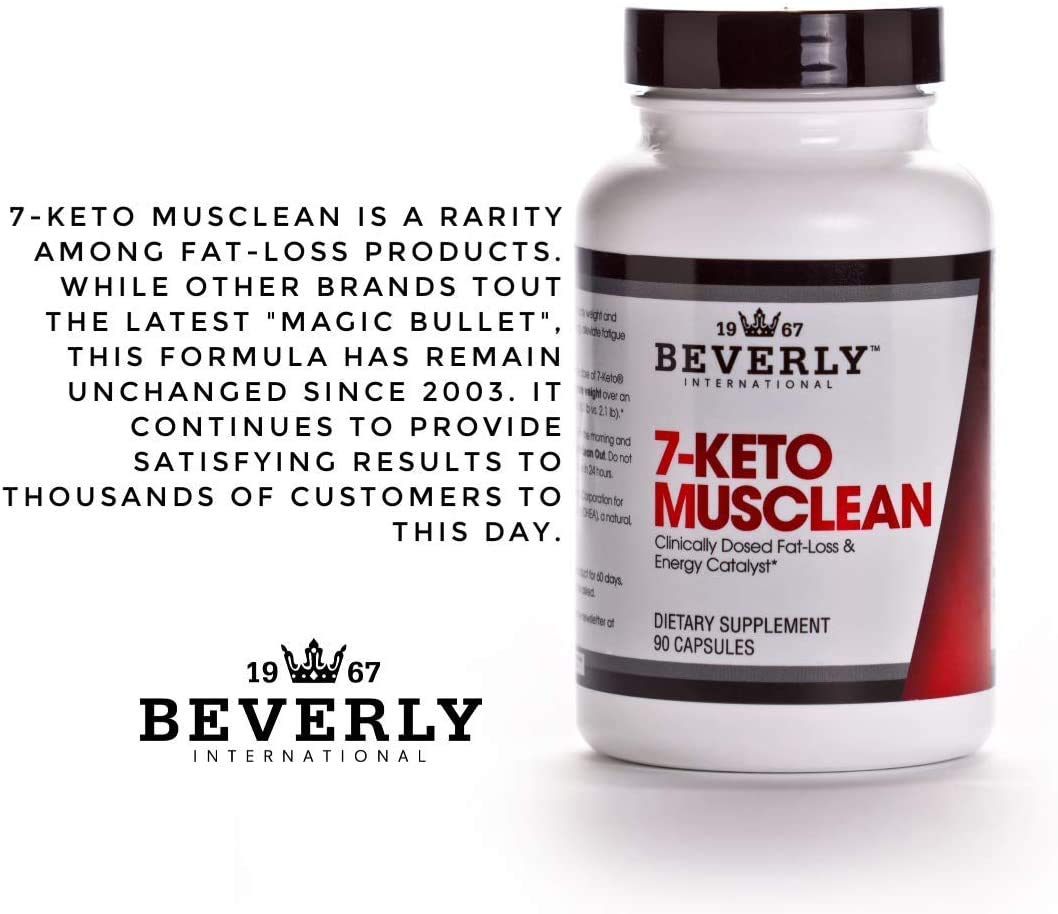7-KETO Musclean. Lose up to 3X as Much Body Fat Without Losing Muscle Tone. Potent Thermogenic DIET Pill for Men & Women. Boost Fat-Burning Metabolism. KETO DIET - Reduce overeating. 90 caps