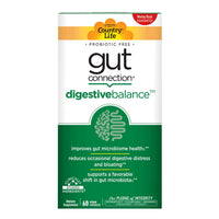 Thumbnail for Country Life Gut Connection Digestive Balance – Prebiotic & Digestive Enzyme Supplement for Gut Health, Bloating Relief, and Improved Bowel Movements – Gluten-Free, Vegan, Non-GMO, 60 Capsules