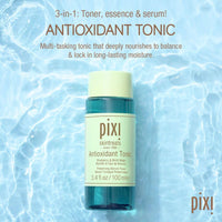 Thumbnail for Pixi Antioxidant Tonic | Alcohol-Free Hydrating Multi-Tasking Formula with 3 Facial Skin Care Products in 1 | Face Toner, Essence, and Serum in One Step | 100mL Travel Size Skincare