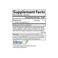 Thumbnail for Carlson - Vitamin K2 MK-7 (Menaquinone), 45 mcg, Bone Support, Calcium Bioavailability, K2 Vitamin, Vitamin K-2, 90 Softgels