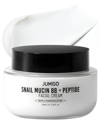 Thumbnail for JUMISO Snail Mucin 88 Peptide Cream - Korean Face Moisturizer 5-Peptide Complex Collagen Boost Hyaluronic Acid Niacinamide Damaged Skin Repair - Sensitive Skin Non-Comedogenic 3.38 oz.