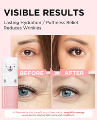 Thumbnail for The SAEM Iceland Hydrating Collagen Eye Stick 0.24oz - Anti-wrinkle Moisturizing Eye Balm for Saggy Skin – Under Eye Treatment - Balm to Smooth Skin Texture - Rose Scent