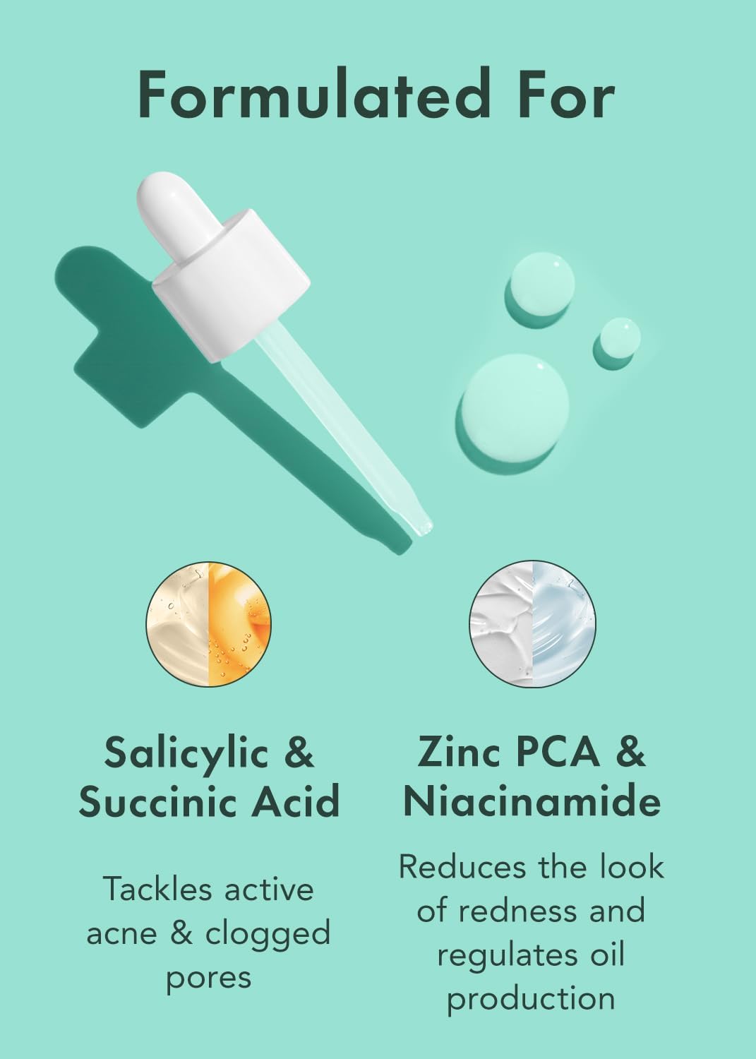 Rael Serum for Face – Miracle Clear Serum with Salicylic Acid, Niacinamide, Zinc, Pore Minimizer, Korean Skin Care (1 fl oz)