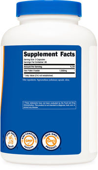Thumbnail for Nutricost Bee Pollen (240 Capsules, 80 Servings) (1,500MG Per Serving) - Non-GMO, GMP Compliant
