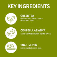 Thumbnail for coxir GREENTEA CLEAR EMULSION for calming and hydrates skin l Paraben Free, Cruelty Free, Korean Skin Care [100ml/3.38 fl.oz]