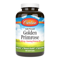 Thumbnail for Carlson - Golden Primrose, 1300 mg Evening Primrose Oil, Cold-Pressed, Healthy Skin, Women's Health & Optimal Wellness, 90 Softgels