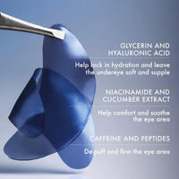 Thumbnail for Summer Fridays Jet Lag Under Eye Patches - Hydrating & Depuffing Hydrogel Eye Masks with Caffeine & Peptides to Soothe & Refresh the Undereye Area (6 Pairs)