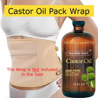 Thumbnail for Essentially KateS Castor Oil 16 Fl Oz (Glass Bottle) - Original - A Huge Glass Bottle with a Pump - 100% Pure and Natural, Cold Pressed, and Hexane-Free - Hair and Body