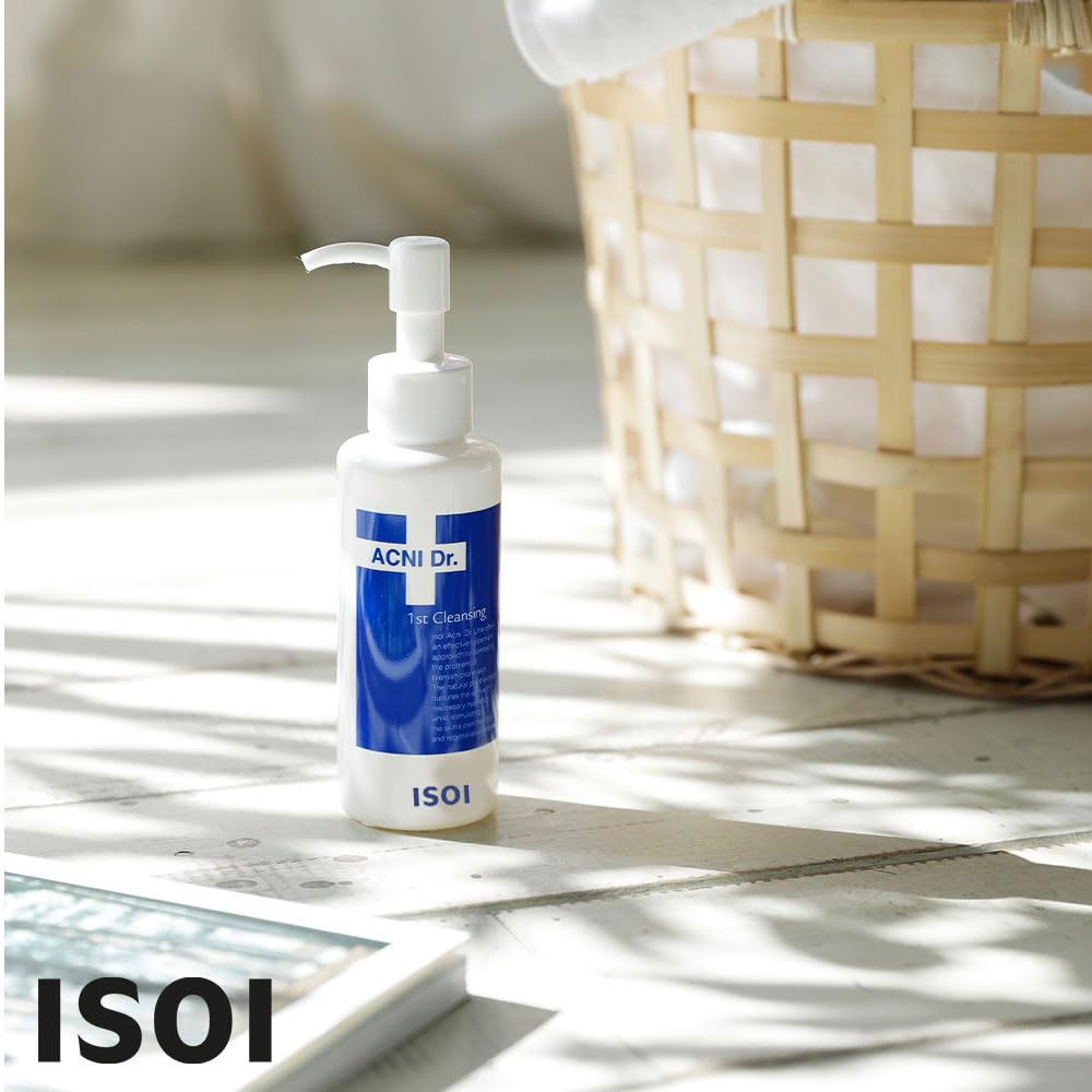 ISOI Acni Dr. First Cleansing 130ml (4.39 fl.oz) | Gentle & Moisturizing Gel Cleanser for Oily and Sensitive Skin | Removes Sebum with Deep Pore Cleansing | Korean Skin Care
