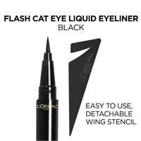 Thumbnail for L'Oreal Paris Makeup Infallible Flash Cat Eye Waterproof Liquid Eyeliner, Black, 0.44 oz.