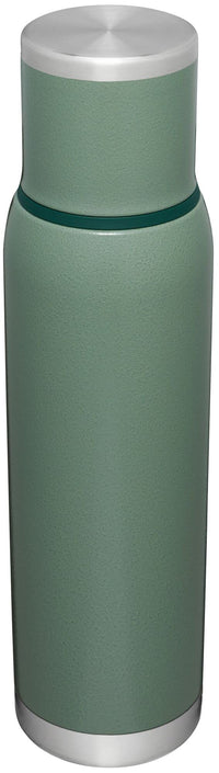 Thumbnail for Stanley Adventure-To-Go Vacuum Bottle 1.4 qt Wide Mouth with Leakproof Cup Lid Keep Drinks Hot or Cold Packable for Travel Insulated Stainless Steel Thermal Bottle BPA-Free Hammertone Green