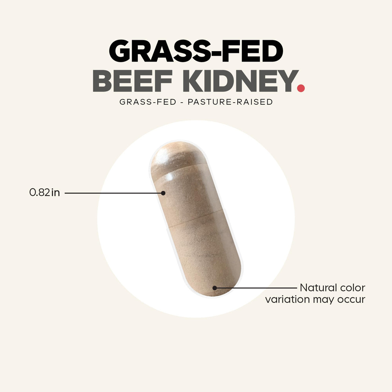 Codeage Grass Fed Beef Kidney Supplement - Freeze Dried, Non-Defatted, Desiccated Glandulars Nutrition Bovine Pills – Pasture Raised Beef Vitamins - Non-GMO -180 Capsules