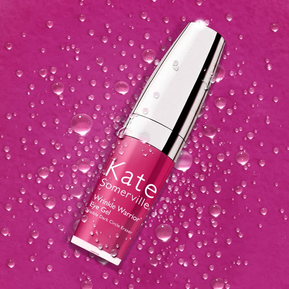 Kate Somerville Wrinkle Warrior Eye Gel | Visible Dark Circle Eraser | Instantly Plumps & Hydrates Under Eye Skin | 0.3 Fl Oz