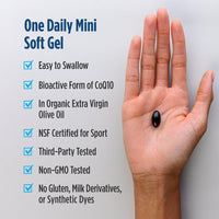 Thumbnail for Nordic Naturals Nordic CoQ10 Ubiquinol Sport - 60 Mini Soft Gels - 100 mg Ubiquinol - Heart Health, Physical Performance, Cellular Energy Production - Non-GMO - 60 Servings