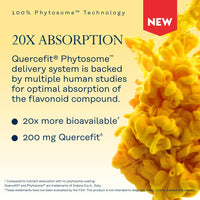 Thumbnail for SOLARAY Quercetin Phytosome - 20X Absorption - Easy-to-Digest Antioxidants Supplement for Overall Health Support - Vegan and Made Without Soy - 60-Day Guarantee - 30 Servings, 30 VegCaps