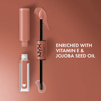 Thumbnail for NYX PROFESSIONAL MAKEUP Shine Loud, Long-Lasting Liquid Lipstick with Clear Lip Gloss - Global Citizen (Medium Neutral Nude)