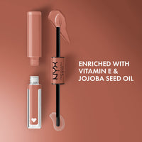 Thumbnail for NYX PROFESSIONAL MAKEUP Shine Loud, Long-Lasting Liquid Lipstick with Clear Lip Gloss - Global Citizen (Medium Neutral Nude)