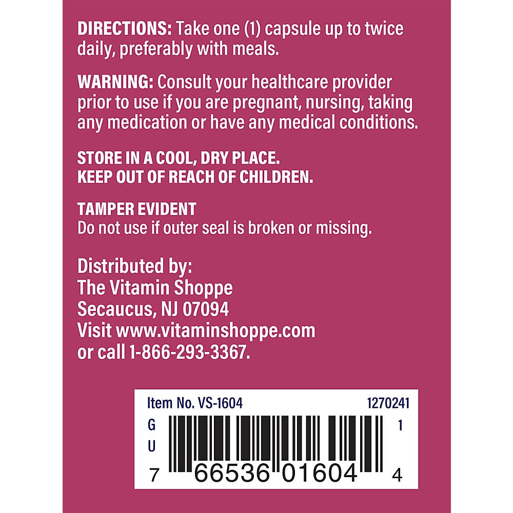 The Vitamin Shoppe Red Clover Extract (Trifolium Pratense), Standardized to 2.5% Isoflavones, Menopause Support (100 Capsules)