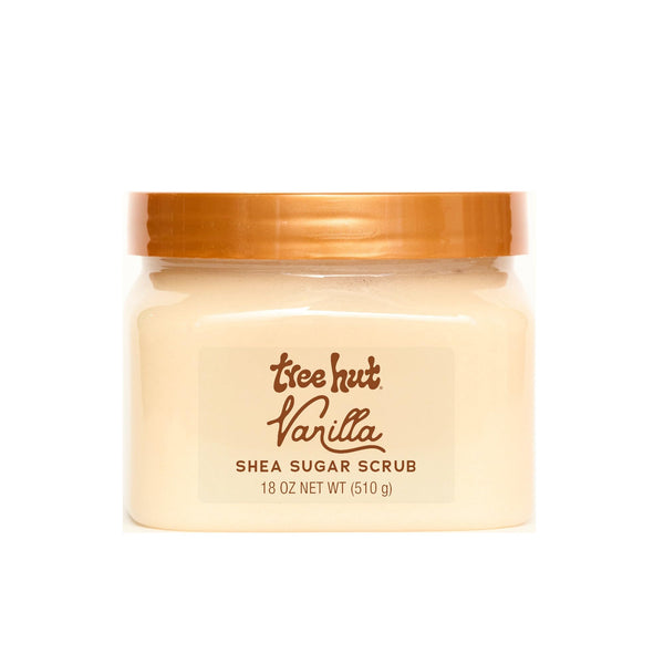 Tree Hut Vanilla Shea Sugar Exfoliating & Hydrating Body Scrub, 18 oz