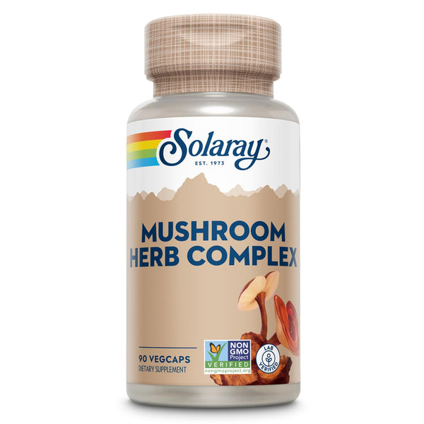 SOLARAY Mushroom Herb Complex Supplement | 90 Count