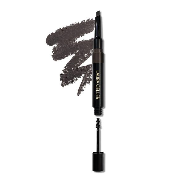 LAURA GELLER NEW YORK Sculpt-n-Stay Waterproof Brow Pencil & Gel- Soft Black