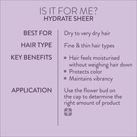 Thumbnail for Pureology Hydrate Sheer Shampoo - Lightweight, Moisturizing Shampoo For Fine, Dry, Color Treated Hair, Sulfate-Free & Vegan