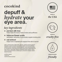 Thumbnail for Revitalizing Eye Cream by Cocokind, Depuff & Reduce Fine Lines and Wrinkles, Cream for Firmer and Brighter Looking Eye Area, Hydrating with a Cool Metal Applicator Tip, 0.5 Fl Oz