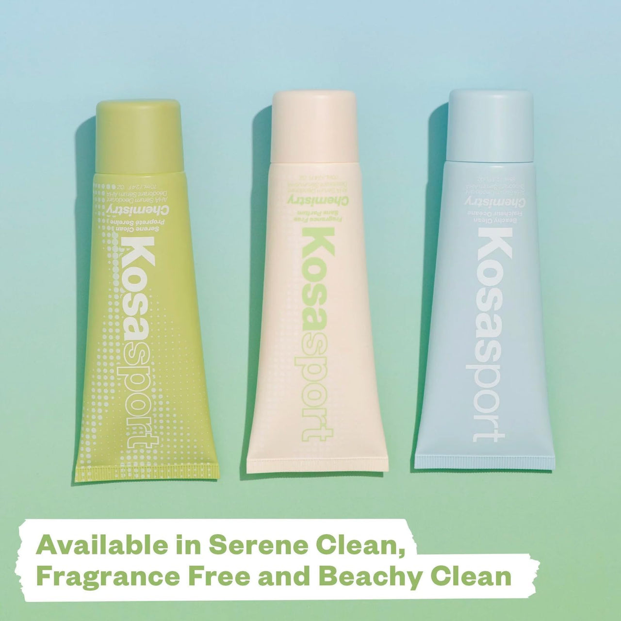 Kosas Chemistry Deodorant - Aluminium and Baking Soda Free + BO-Fighting AHA Serum that Exfoliates, Softens, and Nourishes the Skin, (Fragrance Free)